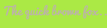 Image with Font Color BCB3A9 and Background Color ABE945